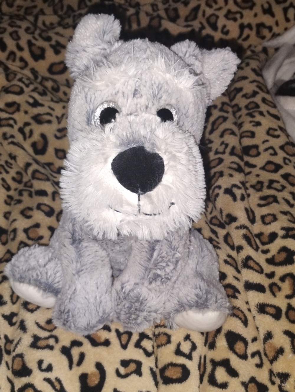 Plush Gray Dog - Soft Cuddly Pet Buddy